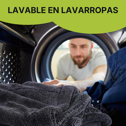BlackDry™ | PACK X3 Microfibras Ultra absorbentes Premium 1400 GSM 40x40 cm Twisted Loop
