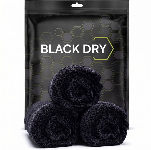 BlackDry™ | PACK X3 Microfibras Ultra absorbentes Premium 1400 GSM 40x40 cm Twisted Loop